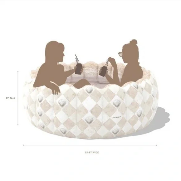 Inflatable Shell Pattern Pool - Picture 2 of 4